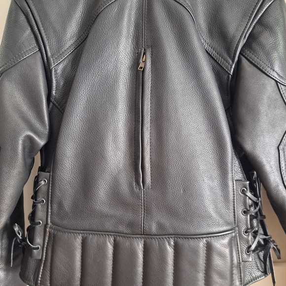 Fashions by Rose USA Black Leather Motorcycle Jacket - Picture 6 of 9